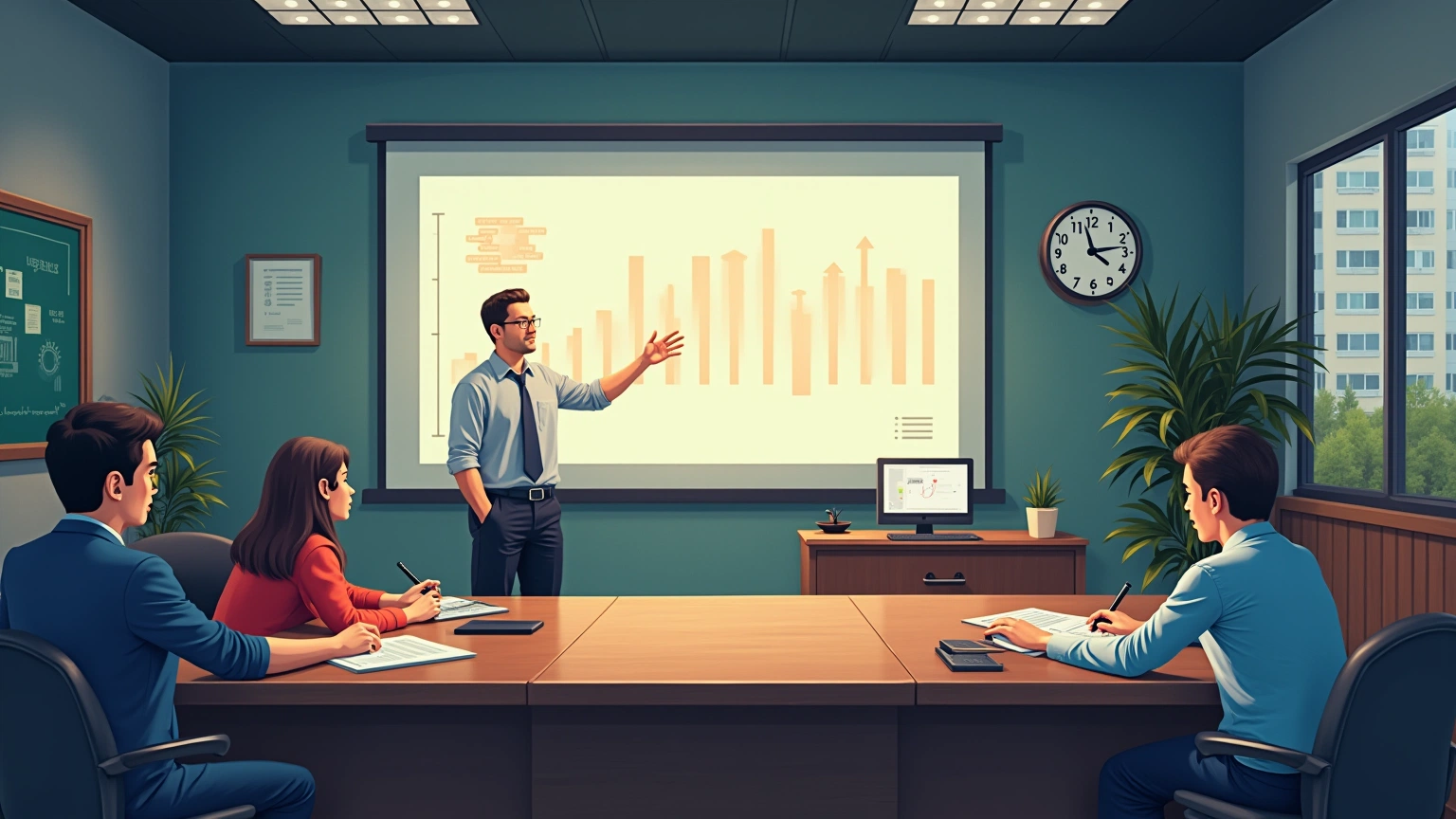 Investor reviewing a checklist with a shield and crypto symbols in the background.