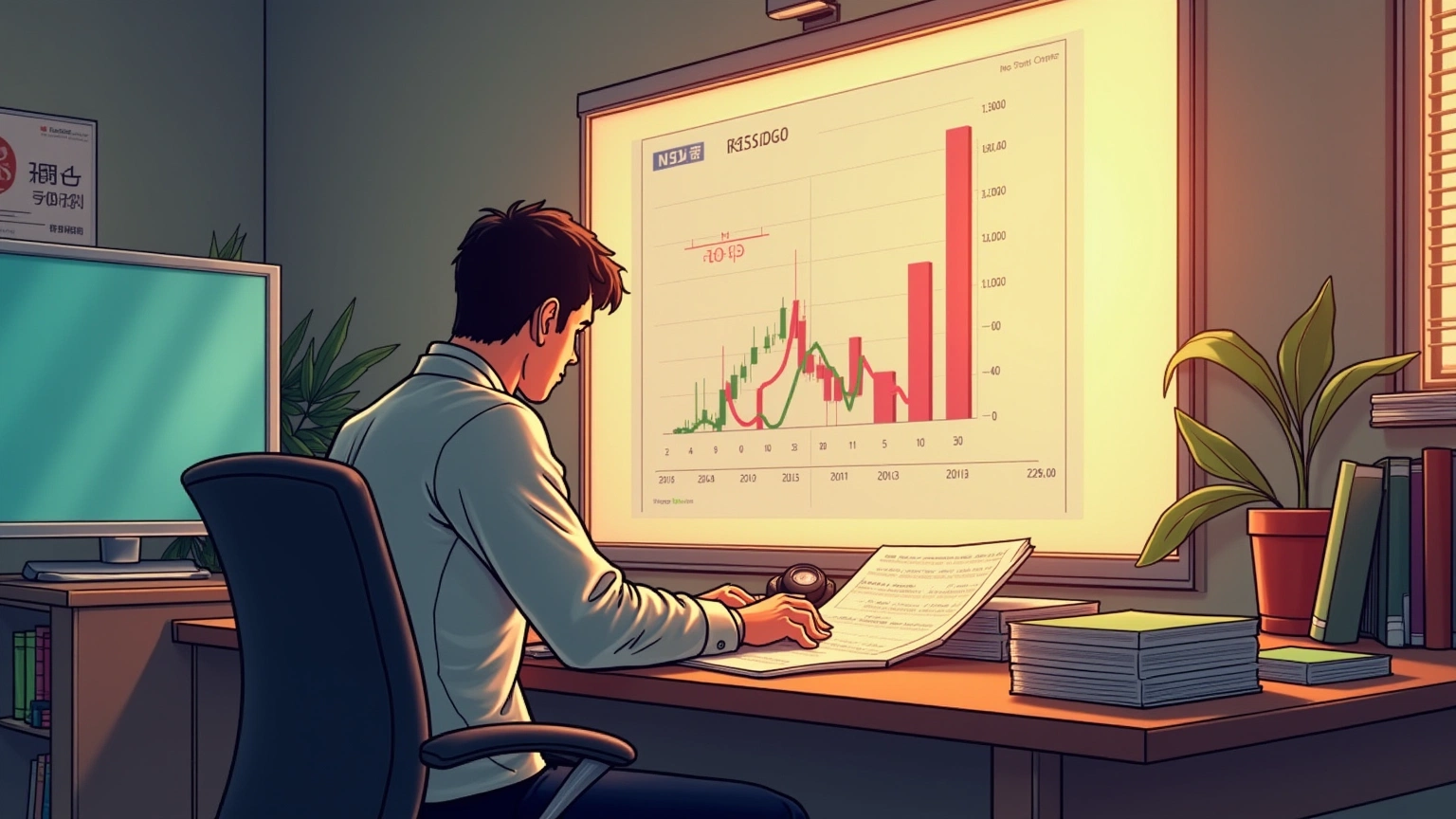 Trader setting risk parameters on a dashboard before executing a crypto trade